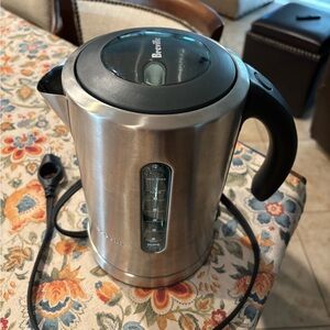 Breville Silver Electric Kettle with Black Accents